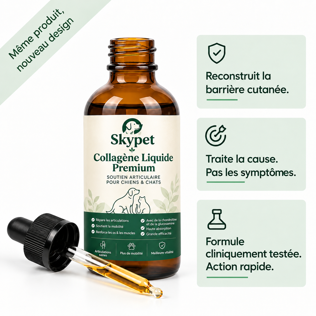 Le Collagène Liquide Premium pour Chiens